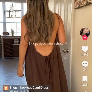 Viral TikTok Backless House Dress Size Small